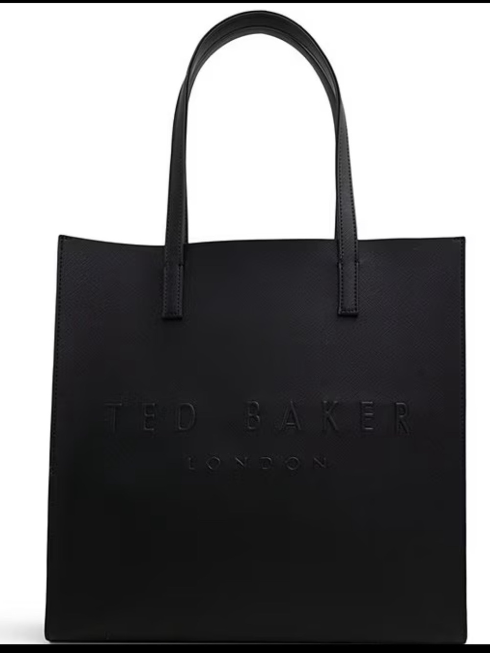 Ted Baker Black Leather Logo Shopper Bag